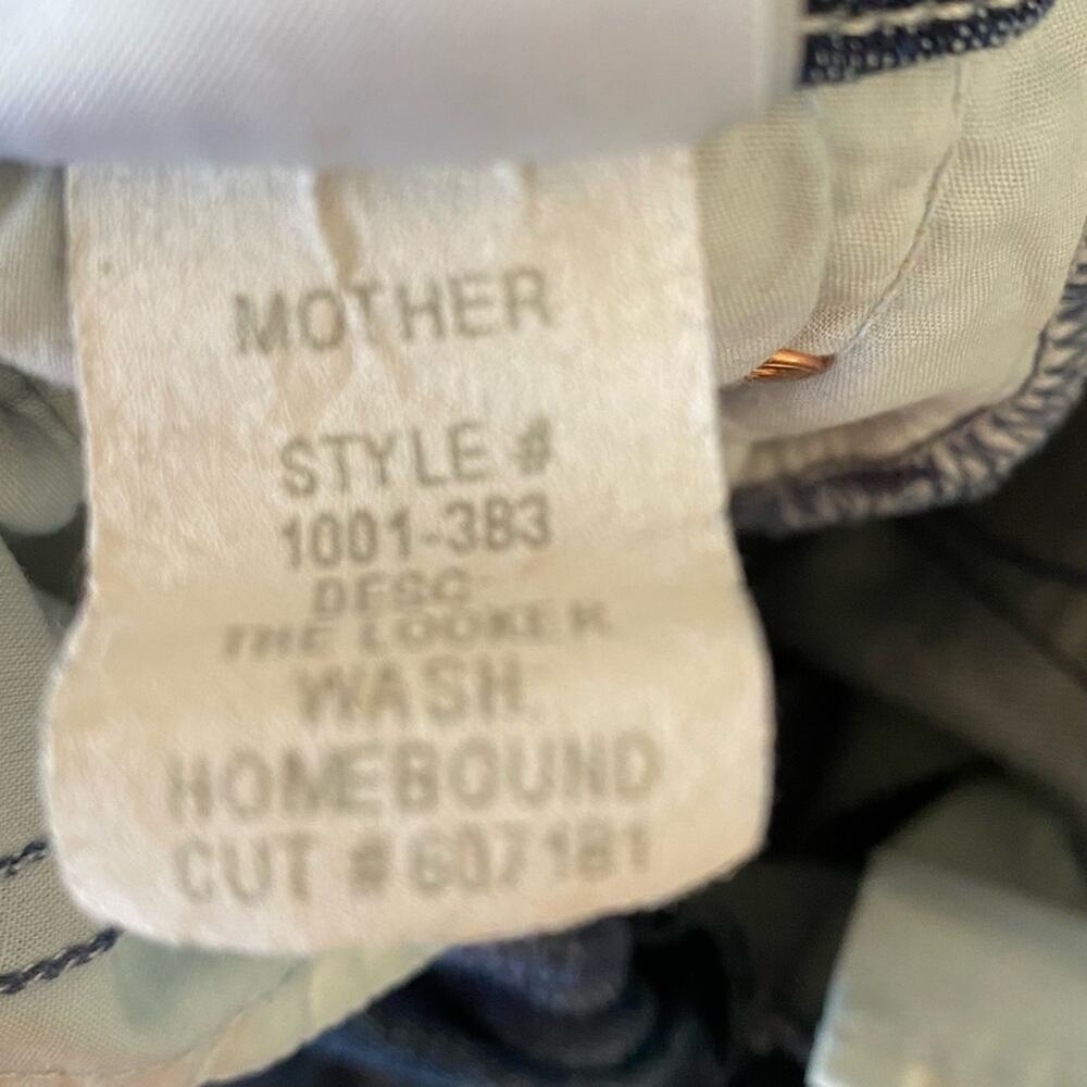 Mother The Looker Homebound Dark Wash Straight Leg Jeans Women’s Sz 26 - Picture 4 of 16